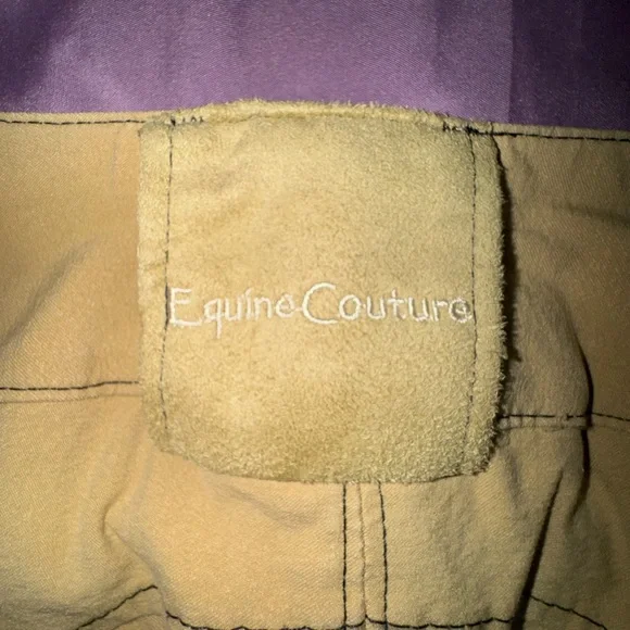 Equine Couture Tan Equestrian Riding Pants. Size 24 sporty Natalia - Picture 8 of 11